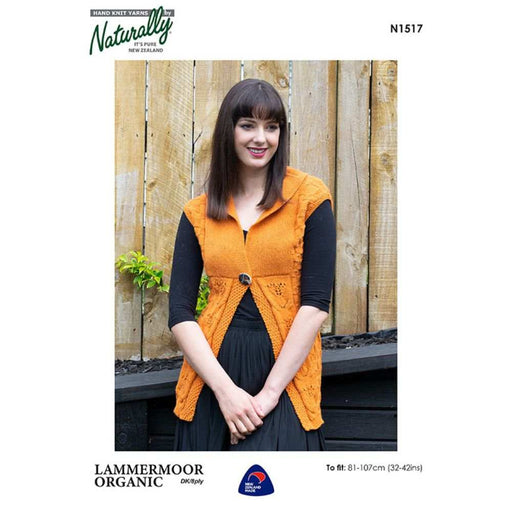 Texture & Lace Vest Knitting Pattern (N1517)-Needlecraft Patterns-Wentworth Distributors-Printed Pattern – Posted-Wild & Woolly Yarns