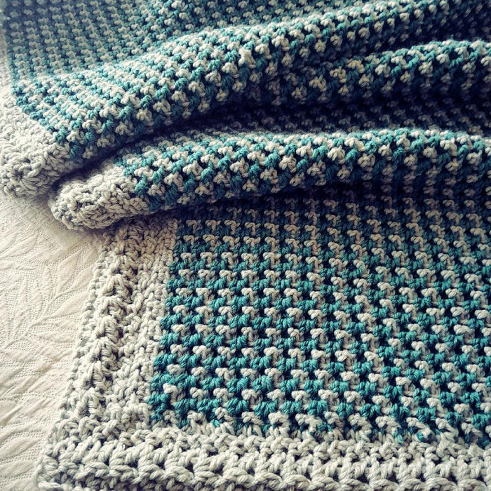 Textured Houndstooth Throw Crochet Pattern (HDP193)-Needlecraft Patterns-HD Publishing-Wild & Woolly Yarns