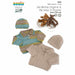 Textured or Stocking Stitch Sweater & Hat Knitting Pattern (K352)-Needlecraft Patterns-Wentworth Distributors-Printed Pattern – Posted-Wild & Woolly Yarns