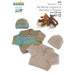 Textured or Stocking Stitch Sweater & Hat Knitting Pattern (K352)-Needlecraft Patterns-Wentworth Distributors-Printed Pattern – Posted-Wild & Woolly Yarns