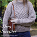 Thea Sweater Knitting Pattern (CRU261)-Needlecraft Patterns-Crucci-Printed Pattern – Posted-Wild & Woolly Yarns