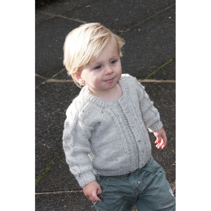 Toasted Marshmallow Cardigan Knitting Pattern - 8Ply (LF14)-Pattern-Wild and Woolly Yarns