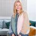 Top Down, Cropped Oversized, Colour Block Chunky Cardigan Knitting Pattern (N1600)-Needlecraft Patterns-Wentworth Distributors-Printed Pattern – Posted-Wild & Woolly Yarns