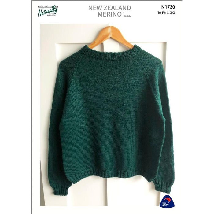 Top Down His & Her's Jumper Knitting Pattern (N1730)-Needlecraft Patterns-Wentworth Distributors-Printed-Wild & Woolly Yarns