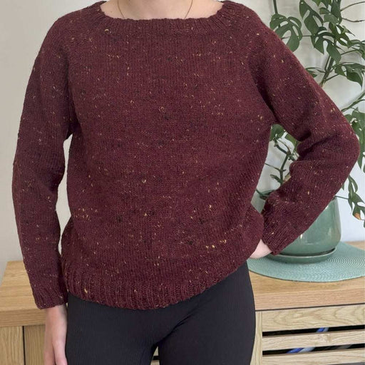 Top Down Unisex Easy Fit Tweed Jumper Knitting Pattern (N1783)-Needlecraft Patterns-Wentworth Distributors-Printed Pattern – Posted-Wild & Woolly Yarns