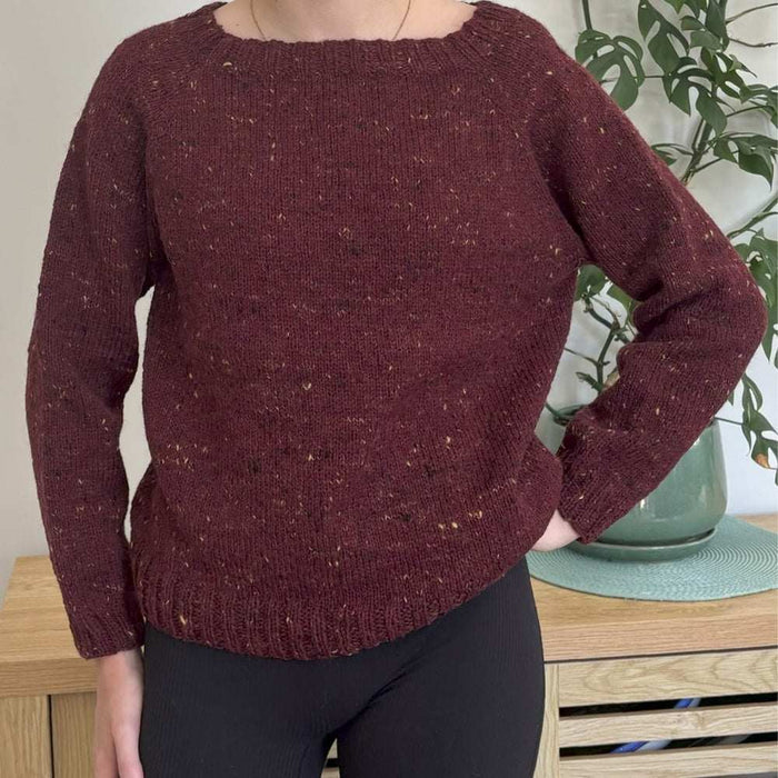 Top Down Unisex Easy Fit Tweed Jumper Knitting Pattern (N1783)-Needlecraft Patterns-Wentworth Distributors-Printed Pattern – Posted-Wild & Woolly Yarns