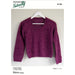 Travelling Lace Sweater Knitting Pattern N1748 in Chaska Wara DK/8ply Yarn, Elegant Lace Design.
