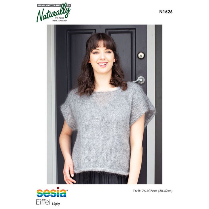 Tunic Knitting Pattern (N1526)-Needlecraft Patterns-Wentworth Distributors-Printed-Wild & Woolly Yarns