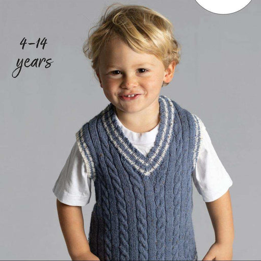 Tweedie Sox Cable Vest Knitting Pattern (AP1322)-Needlecraft Patterns-Alpaca Yarns-Printed Pattern – Posted-Wild & Woolly Yarns