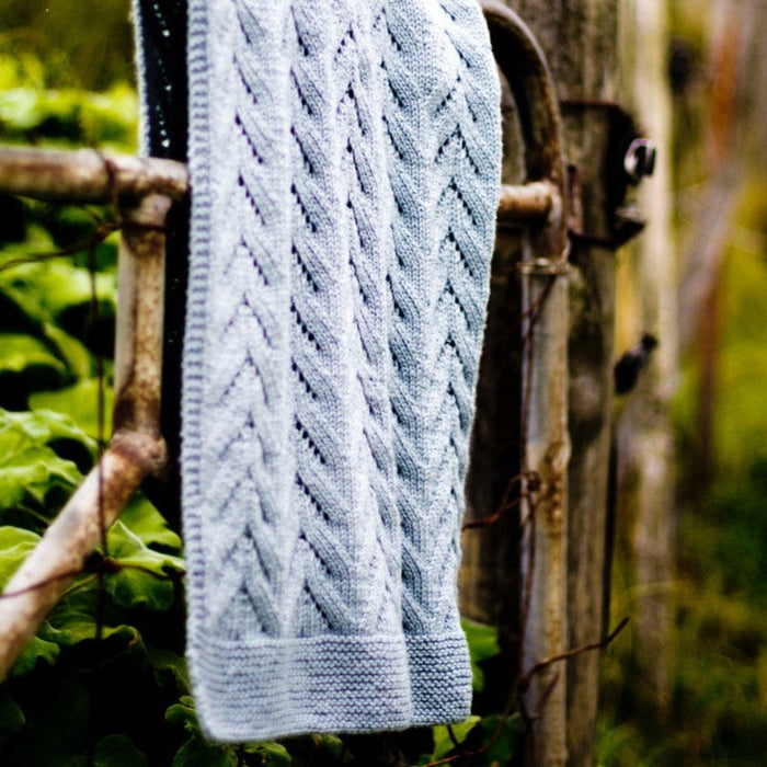 Twisty Lace Blanket Knitting Pattern - 8Ply (BC11)-Pattern-Wild and Woolly Yarns
