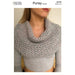 Two Tone Lacey Cowl Knitting Pattern (N1707)-Needlecraft Patterns-Wentworth Distributors-Printed-Wild & Woolly Yarns
