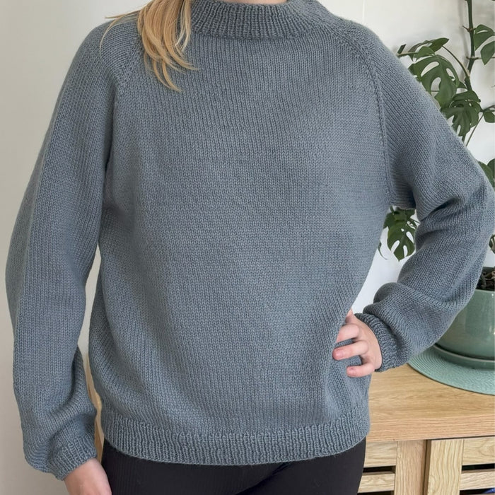 Unisex Top Down Raglan Jumper Knitting Pattern (N1793)-Needlecraft Patterns-Wentworth Distributors-Printed-Wild & Woolly Yarns
