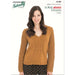 V-Neck & Cable Sweater Knitting Pattern (N1389)-Needlecraft Patterns-Wentworth Distributors-Printed Pattern – Posted-Wild & Woolly Yarns