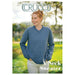 V Neck Neck Top Down Sweater (CRU2411)-Needlecraft Patterns-Crucci-Printed-Wild & Woolly Yarns