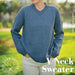 V Neck Neck Top Down Sweater (CRU2411)-Needlecraft Patterns-Crucci-Printed Pattern – Posted-Wild & Woolly Yarns