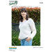 V-Neck Sweater Knitting Pattern (N1525)-Needlecraft Patterns-Wentworth Distributors-Printed Pattern – Posted-Wild & Woolly Yarns
