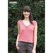 V-Neck Top Knitting Pattern (N1464)-Needlecraft Patterns-Wentworth Distributors-Printed Pattern – Posted-Wild & Woolly Yarns