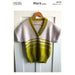 V-Neck Vest with Short Sleeves Knitting Pattern (N1710)-Needlecraft Patterns-Wentworth Distributors-Printed Pattern – Posted-Wild & Woolly Yarns