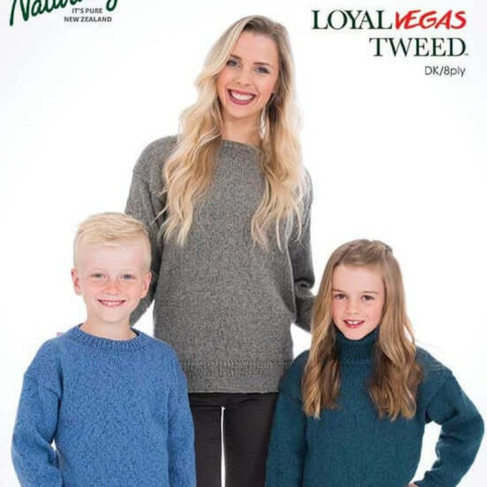 Versatile Sweater for all the Family Knitting Pattern (N1415)-Needlecraft Patterns-Wentworth Distributors-Printed-Wild & Woolly Yarns