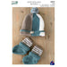 Vertical Garter Stitch Beanie & Booties (K3015)-Needlecraft Patterns-Wentworth Distributors-Printed-Wild & Woolly Yarns