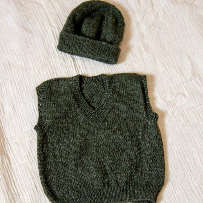 Vest & Hat Knitting Pattern (K504)-Needlecraft Patterns-Wentworth Distributors-Printed Pattern – Posted-Wild & Woolly Yarns