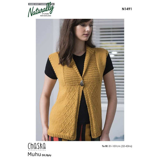 Vest Knitting Pattern (N1491)-Needlecraft Patterns-Wentworth Distributors-Printed Pattern – Posted-Wild & Woolly Yarns
