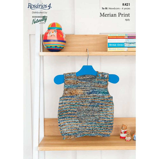 Vest with Pocket Knitting Pattern (K421)**-Needlecraft Patterns-Wentworth Distributors-Printed Pattern – Posted-Wild & Woolly Yarns