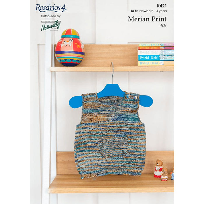 Vest with Pocket Knitting Pattern (K421)**-Needlecraft Patterns-Wentworth Distributors-Printed-Wild & Woolly Yarns
