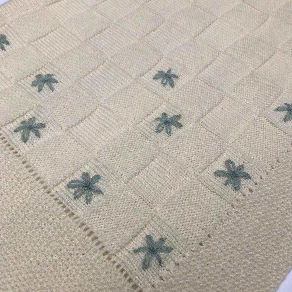 Vintage Merino Baby Blanket Knitting Pattern-Needlecraft Patterns-Wild & Woolly Yarns-Printed Pattern – Posted-Wild & Woolly Yarns