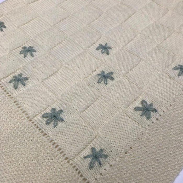 Vintage Merino Baby Blanket Knitting Pattern-Needlecraft Patterns-Wild & Woolly Yarns-Printed-Wild & Woolly Yarns