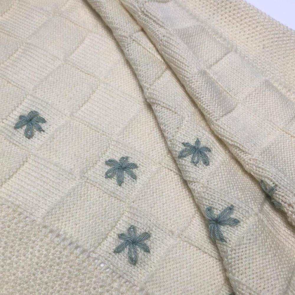 Vintage Merino Baby Blanket Knitting Pattern-Needlecraft Patterns-Wild & Woolly Yarns-Printed Pattern – Posted-Wild & Woolly Yarns