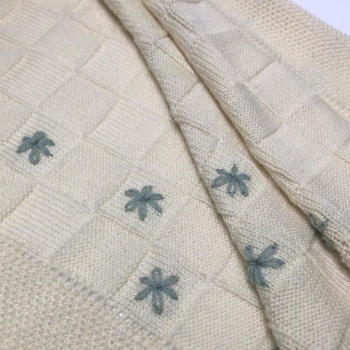 Vintage Merino Baby Blanket Knitting Pattern-Needlecraft Patterns-Wild & Woolly Yarns-Printed-Wild & Woolly Yarns