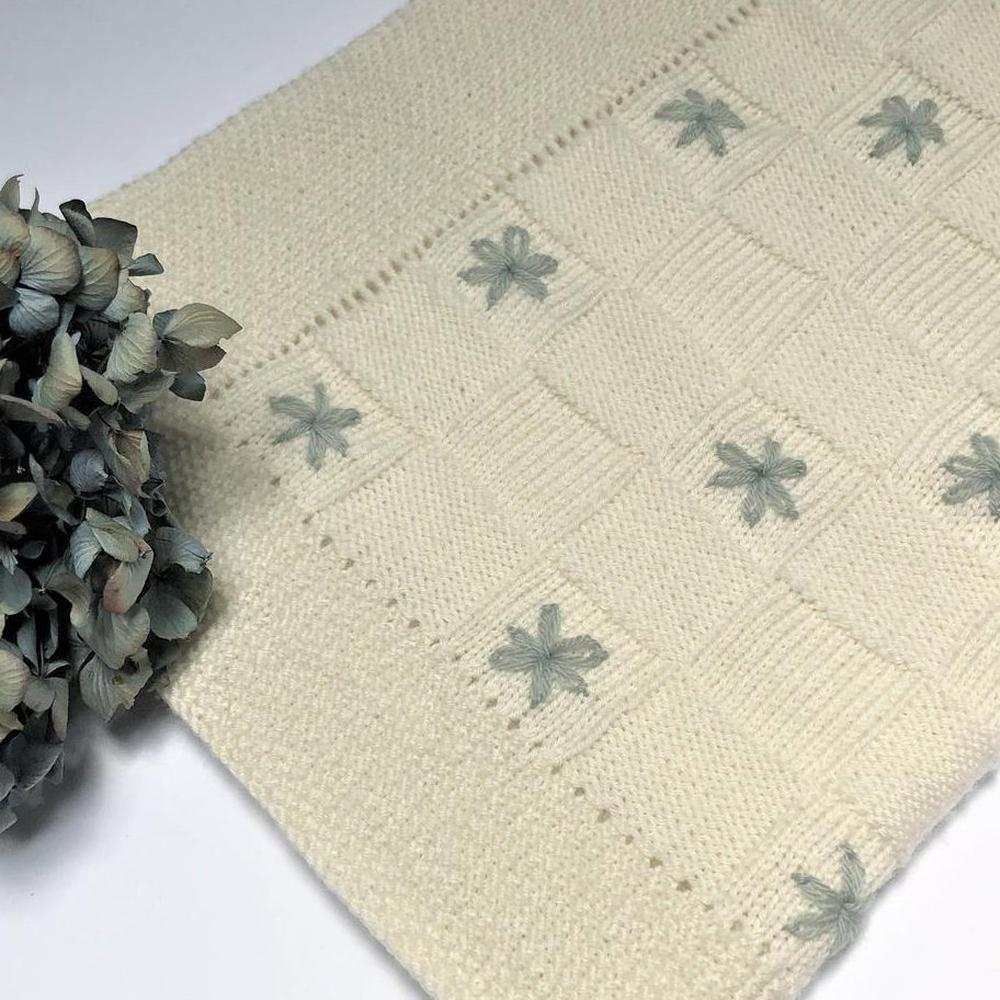 Vintage Merino Baby Blanket Knitting Pattern-Needlecraft Patterns-Wild & Woolly Yarns-Printed Pattern – Posted-Wild & Woolly Yarns