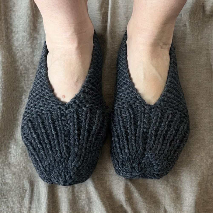 Warm Winter Slippers Knitting Pattern-Needlecraft Patterns-Ngaire Brooks-Printed-Wild & Woolly Yarns