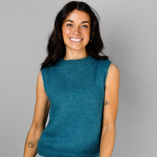 Whisper Vest Knitting Pattern (AP1421)-Needlecraft Patterns-Alpaca Yarns-Printed-Wild & Woolly Yarns