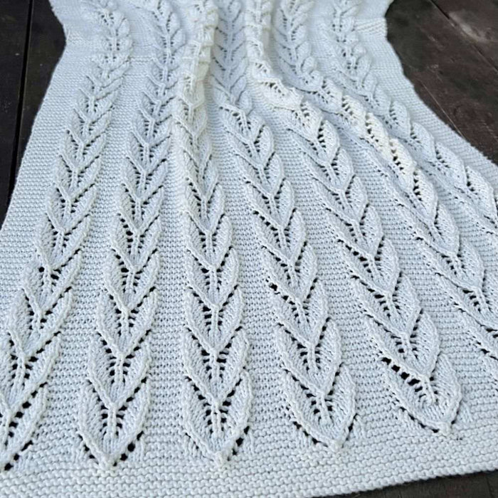 Willow Baby Blanket Knitting Pattern - 8 Ply-Needlecraft Patterns-Kiwi Stitch & Knit Co-Printed Pattern – Posted-Wild & Woolly Yarns