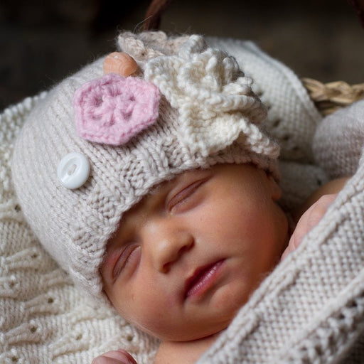 Winter Garden Hat Knitting Pattern - 8Ply (BC30)-Pattern-Wild and Woolly Yarns
