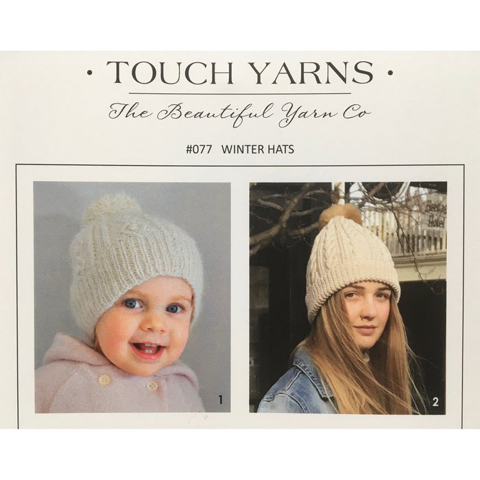 Winter Hats Knitting Pattern (#077)-Pattern-Wild and Woolly Yarns