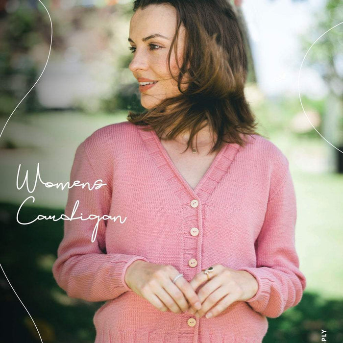 Women's Classic Cardigan Knitting Pattern (CRU2211)-Needlecraft Patterns-Crucci-Printed Pattern – Posted-Wild & Woolly Yarns