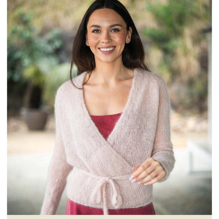 Wrap Cardigan Knitting Pattern (CRU2402)-Needlecraft Patterns-Crucci-Printed Pattern – Posted-Wild & Woolly Yarns