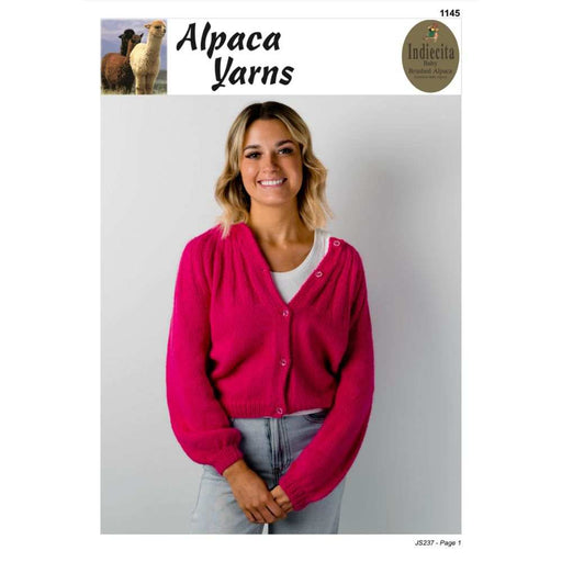Yoke Sweater or Cardigan Knitting Pattern (AP1145)-Needlecraft Patterns-Alpaca Yarns-Printed Pattern – Posted-Wild & Woolly Yarns
