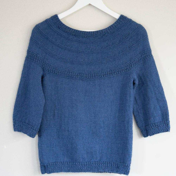 Yoke Sweater with ¾ Length Sleeves Knitting Pattern (N1746)-Needlecraft Patterns-Wentworth Distributors-Printed Pattern – Posted-Wild & Woolly Yarns