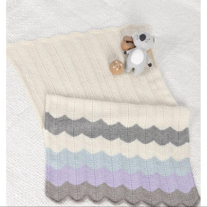 Zig Zag Blanket Knitting Pattern (AP1542)-Needlecraft Patterns-Alpaca Yarns-Printed-Wild & Woolly Yarns