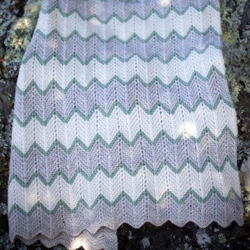 Zig Zag Stripe Baby Blanket Knitting Pattern - 8Ply (BC10)-Needlecraft Patterns-Lisa F Design-Wild & Woolly Yarns