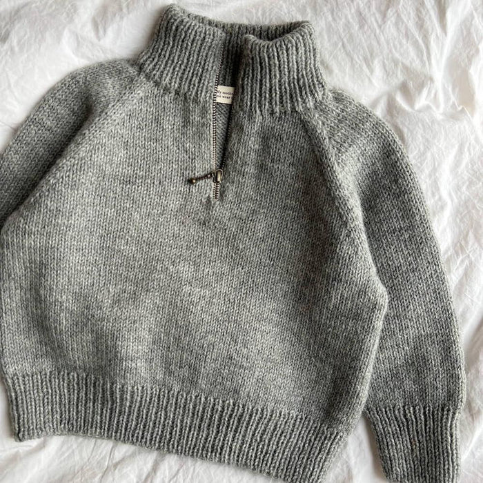 Zipper Sweater Light Junior Knitting Pattern - PetiteKnit-Needlecraft Patterns-PetiteKnit-Wild & Woolly Yarns