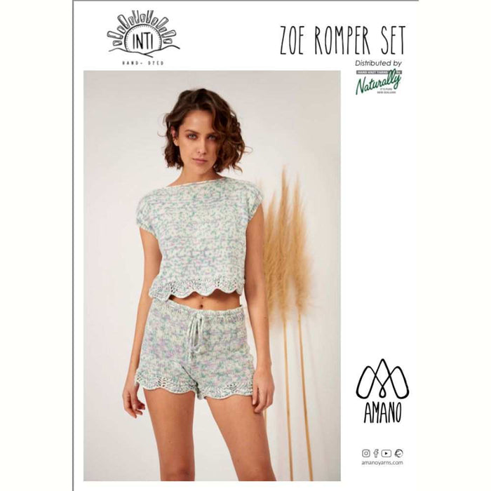 Zoe Romper Set Knitting Pattern-Needlecraft Patterns-Wentworth Distributors-Printed Pattern – Posted-Wild & Woolly Yarns