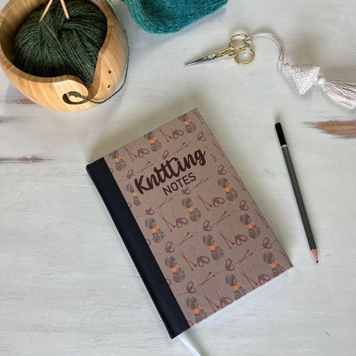 Knitting Notes - A5 Notebook-Notebook-Wild and Woolly Yarns
