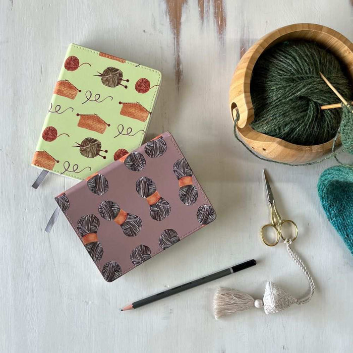 Knitting Notes - A6 Notebook-Notebook-Wild and Woolly Yarns
