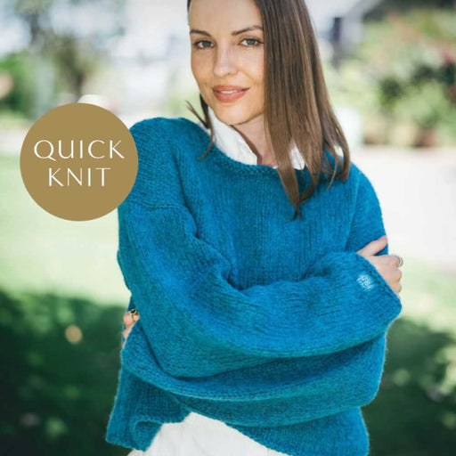 2-Stranded Sweater Knitting Pattern (CRU2225)-Pattern-Wild and Woolly Yarns