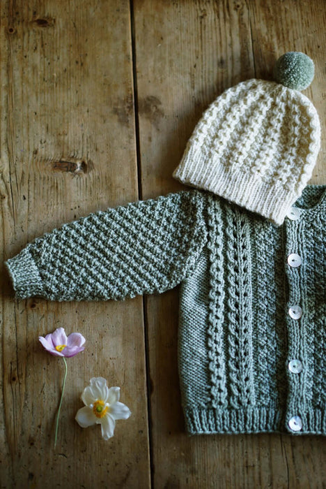 Addison Cardi & Beanie Knitting Pattern - 8Ply (BC71)-Pattern-Wild and Woolly Yarns